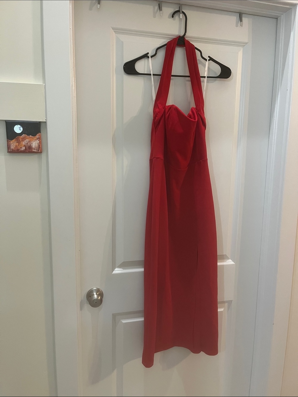 Red Halter Midi Dress - Lulus